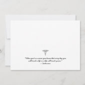 Krankenschwester-Foto-Abschluss, der Feier/Rot Einladung (Rückseite)