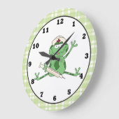 Krankenschwester-Froschuhr Große Wanduhr (Winkel)