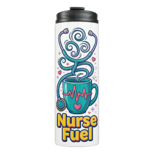 Krankenschwester Fuel Thermobecher Thermosbecher