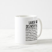 Krankenschwester für Arbeit und Geburt Kaffeetasse (VorderseiteRechts)