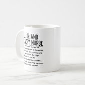 Krankenschwester für Arbeit und Geburt Kaffeetasse (Vorderseite Links)