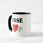 Krankenschwester für das Leben Tasse (Vorderseite Links)