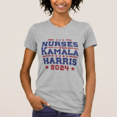 Krankenschwester für Kamala Harris 2024 Wahldesign T-Shirt (Vorderseite)