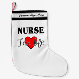 Krankenschwester für Leben-Krankenpflege-Feiertage Kleiner Weihnachtsstrumpf