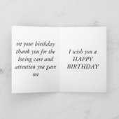 Krankenschwester GEBURTSTAGS-KARTE Karte (Innenseite)