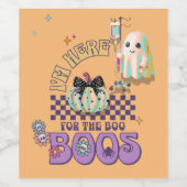 Krankenschwester Geist lustige Zitat Kürbiskuette Weinetikett (Einzelnes Label)