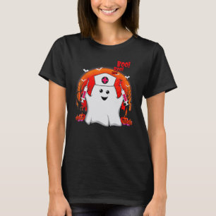 Krankenschwester-Geist-Schrubben-Top-Halloween-Kos T-Shirt