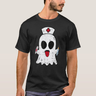 Krankenschwester-Geist-Schrubben-Top-Halloween-Kos T-Shirt