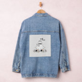 Krankenschwester Geist Süßes Halloween-Design Klas Jeansjacke (Hangar)