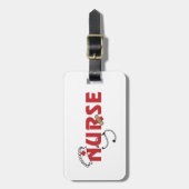 Krankenschwester Gepäckanhänger (Vorderseite vertikal)