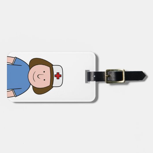 Krankenschwester Gepäckanhänger (Vorderseite horizontal)