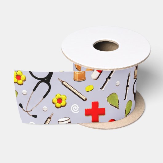 Krankenschwester Geschenk Satinband (Spule)