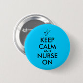 Krankenschwester-Geschenk-Stethoskop behalten Ruhe Button (Vorne & Hinten)