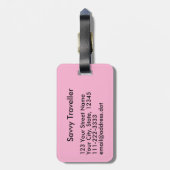 Krankenschwester-Geschenk-Stethoskop behalten Ruhe Gepäckanhänger (Rückseite vertikal)