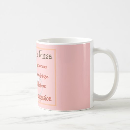 Krankenschwester-Geschenke "Rezept für eine Kaffeetasse (Rechts)