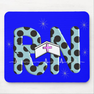 Krankenschwester-Geschenke "RN " Mousepad