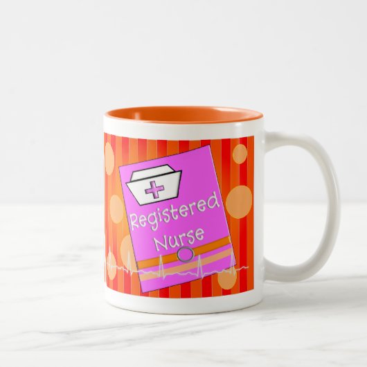 Krankenschwester-Geschenke Zweifarbige Tasse (Rechts)