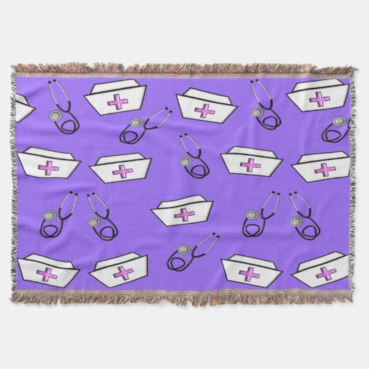 Krankenschwester gesponnenes umfassendes Lila Decke (Vorderseite)