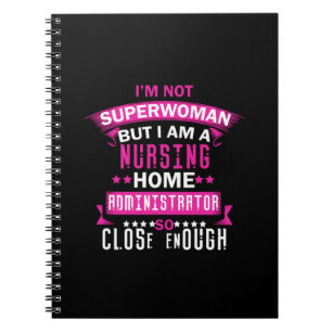 Krankenschwester Gift Ich bin nicht Superwoman Notizblock