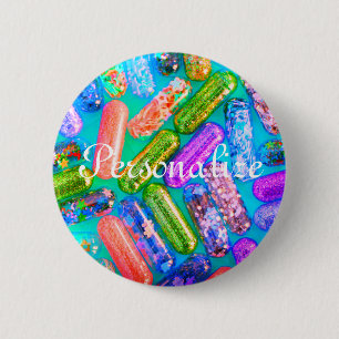 Krankenschwester Glitter Aussehen Medikamente medi Button