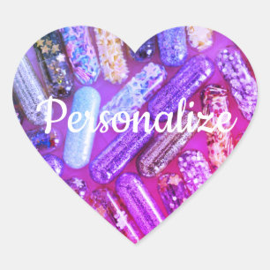 Krankenschwester-Glittermedikations-Herzaufkleber Herz-Aufkleber