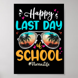 Krankenschwester Glücklich Letzter Tag Schule Sonn Poster