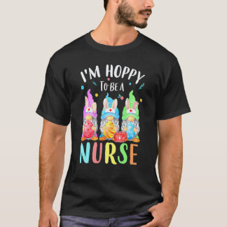 Krankenschwester Gnome Ostertag Hase Eier Rn Inten T-Shirt