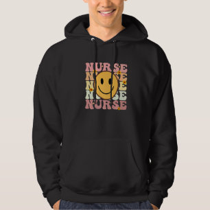 Krankenschwester Groovy Retro Hippie   Hoodie
