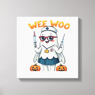 Krankenschwester Halloween bereit Classic T-Shirt Leinwanddruck