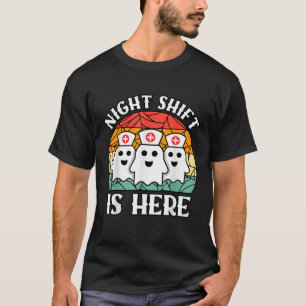 Krankenschwester Halloween Männer Frauen Nachtschi T-Shirt