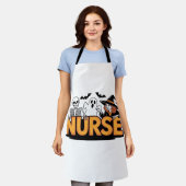 Krankenschwester - Halloween - mit Geist, Hexe und Schürze (Getragen)