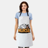 Krankenschwester - Halloween - mit Geist, Hexe und Schürze (Getragen)