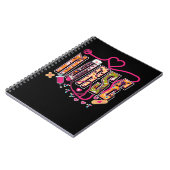 Krankenschwester Halloween Stethoscope Medical Wor Notizblock (Linke Seite)