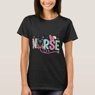 Krankenschwester-Hasenohren-Ei-Stethoskop-Oster-Ta T-Shirt