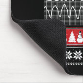 Krankenschwester hässlicher Weihnachtspullover - S Mousepad (Ecke)