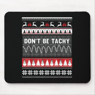 Krankenschwester hässlicher Weihnachtspullover - S Mousepad