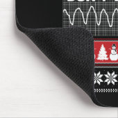 Krankenschwester hässlicher Weihnachtspullover - S Mousepad (Ecke)