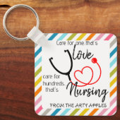 Krankenschwester HCA Aufwertung Woche Aufkleber Gi Schlüsselanhänger (Vorderseite)