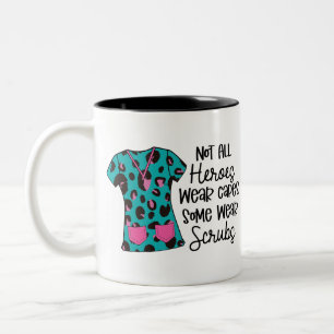 Krankenschwester-Held Kittel Geschenk der Wertschä Zweifarbige Tasse
