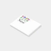 Krankenschwester - Herz, Blume und Schmetterlinge Post-it Klebezettel (angewinkelt)