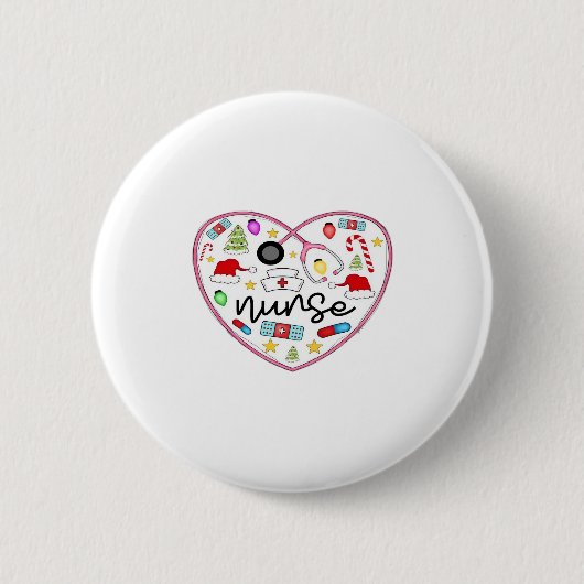 Krankenschwester Herz, Halloween Oversized T-Shirt Button (Vorderseite)