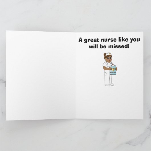 Krankenschwester: Herzlichen Glückwunsch zu Ihrer  Karte (Innenseite)