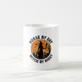 Krankenschwester Hexe Halloween Vintage Grusel Sch Kaffeetasse (Mittel)