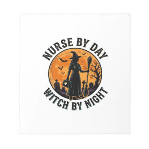 Krankenschwester Hexe Halloween Vintage Grusel Sch Notizblock