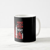 Krankenschwester-Hexen-Halloween-Skyline-Design_1 Kaffeetasse (VorderseiteRechts)