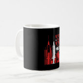 Krankenschwester-Hexen-Halloween-Skyline-Design_1 Kaffeetasse (Vorderseite Links)