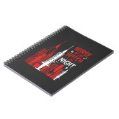 Krankenschwester-Hexen-Halloween-Skyline-Design_1 Notizblock (Linke Seite)