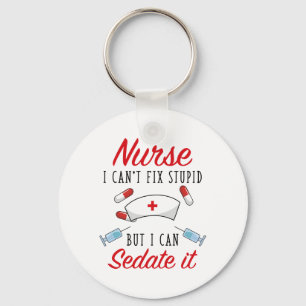 Krankenschwester I kann dummes nicht regeln, aber Schlüsselanhänger
