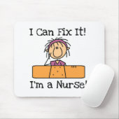 Krankenschwester I kann es regeln T - Shirts und Mousepad (Mit Mouse)