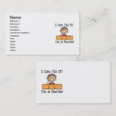 Krankenschwester I kann es regeln T - Shirts und Visitenkarte (Vorne/Hinten)